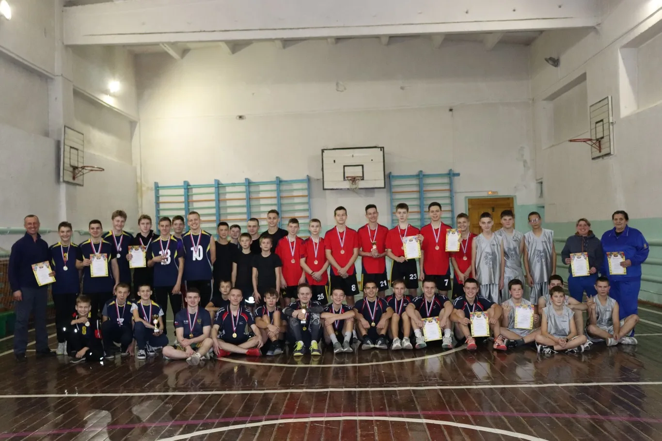 Районные соревнования по баскетболу среди команд юношей